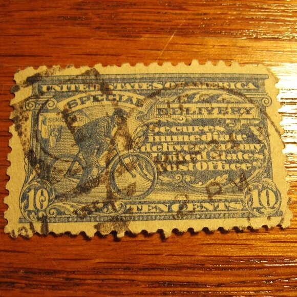 U.S. POSTAGE Other - 1916 Special Delivery 10 Cent Stamp Blue.
